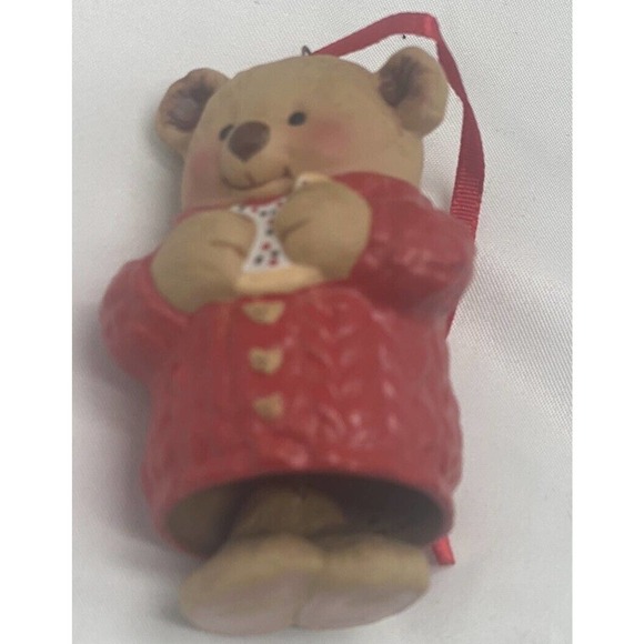 2001 Hallmark Keepsake Ornament Snuggly Sugar Bear Bell - Picture 2 of 3